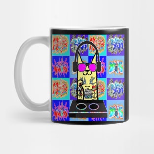 tattoo Cat Music Bass Guitar Drums Graffiti Mug